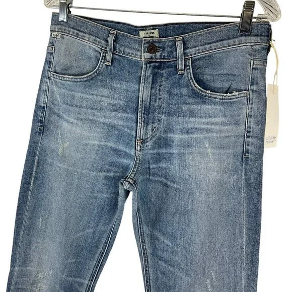 Citizens of Humanity Jeans Women's Sz 28 Blue Drew Flip Flop Flare Mid $228 Nwt - Picture 4 of 16